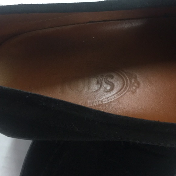 Tod’s Mens suede Black Slip on loafers shoes - Picture 2 of 8